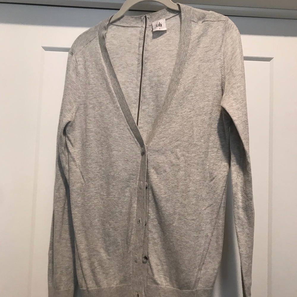 CABI cardigan with back zipper